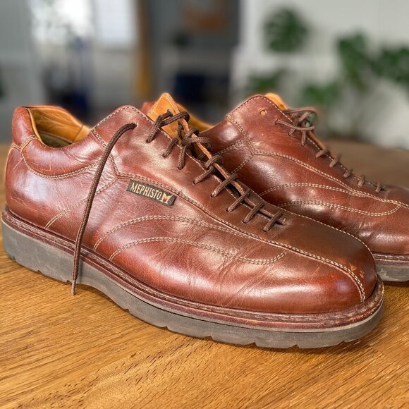 Mephisto Other - Mephisto Goodyear Welt Air-Relax Brown Leather Shoes - Men's Size 9.5
